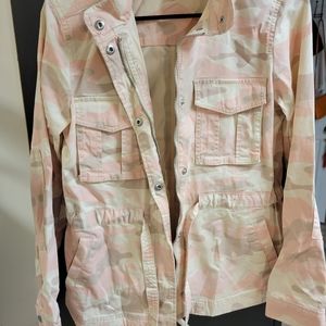 GAP Military Camo Pink Utility Jacket Size XS